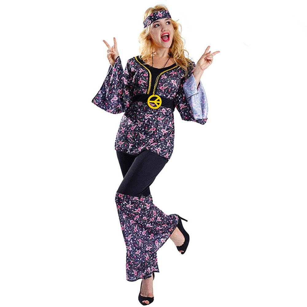 Buy70s Costumes Hip Hop Rock Hippie Vintage Cosplay Halloween Outfit Now Cheaper With 3 - 5 Days Ship - PajamasBuy