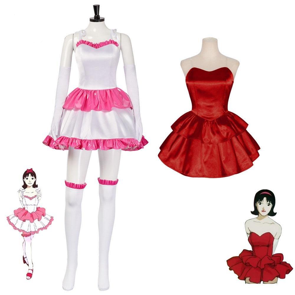 70s Perfect Blue Mima Kirigoe Cosplay Costume Red and Pink Dresses for Women - Pajamasbuy