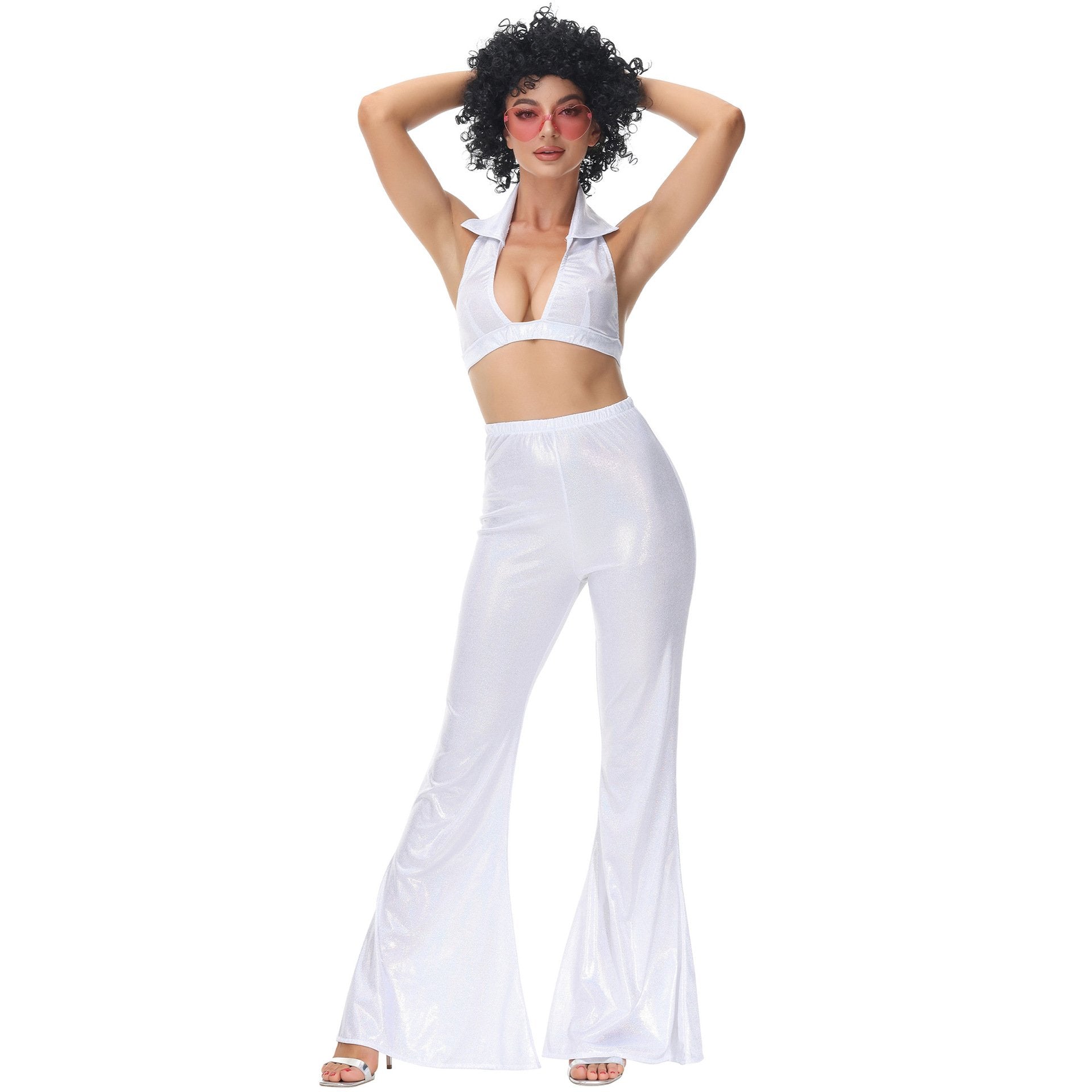 Buy80s Retro Disco Costumes Cosplay Halloween Outfit For Female Now Cheaper With 3 - 5 Days Ship - PajamasBuy