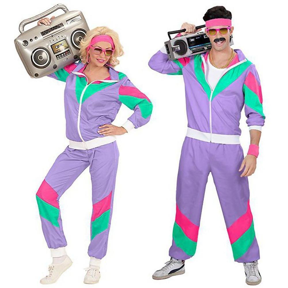 80s Retro Disco Hip Hop Blazer Adult Cosplay Costume Outfits Carnival Suit - Pajamasbuy