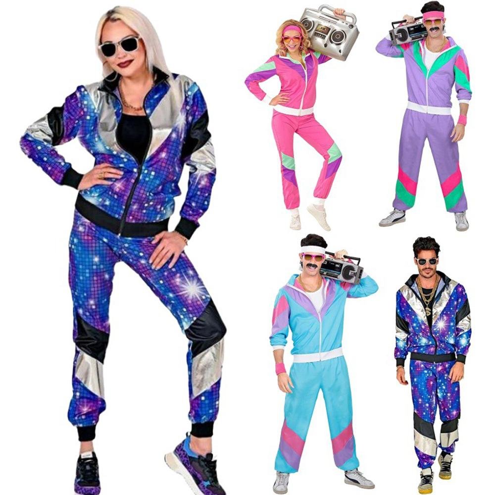 Buy80s Retro Disco Hip Hop Blazer Adult Cosplay Costume Outfits Carnival Suit Now Cheaper With 3 - 5 Days Ship - PajamasBuy