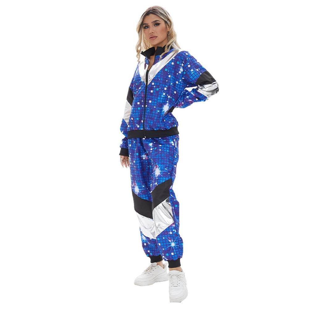 Buy80s Retro Disco Hip Hop Blazer Adult Cosplay Costume Outfits Carnival Suit Now Cheaper With 3 - 5 Days Ship - PajamasBuy