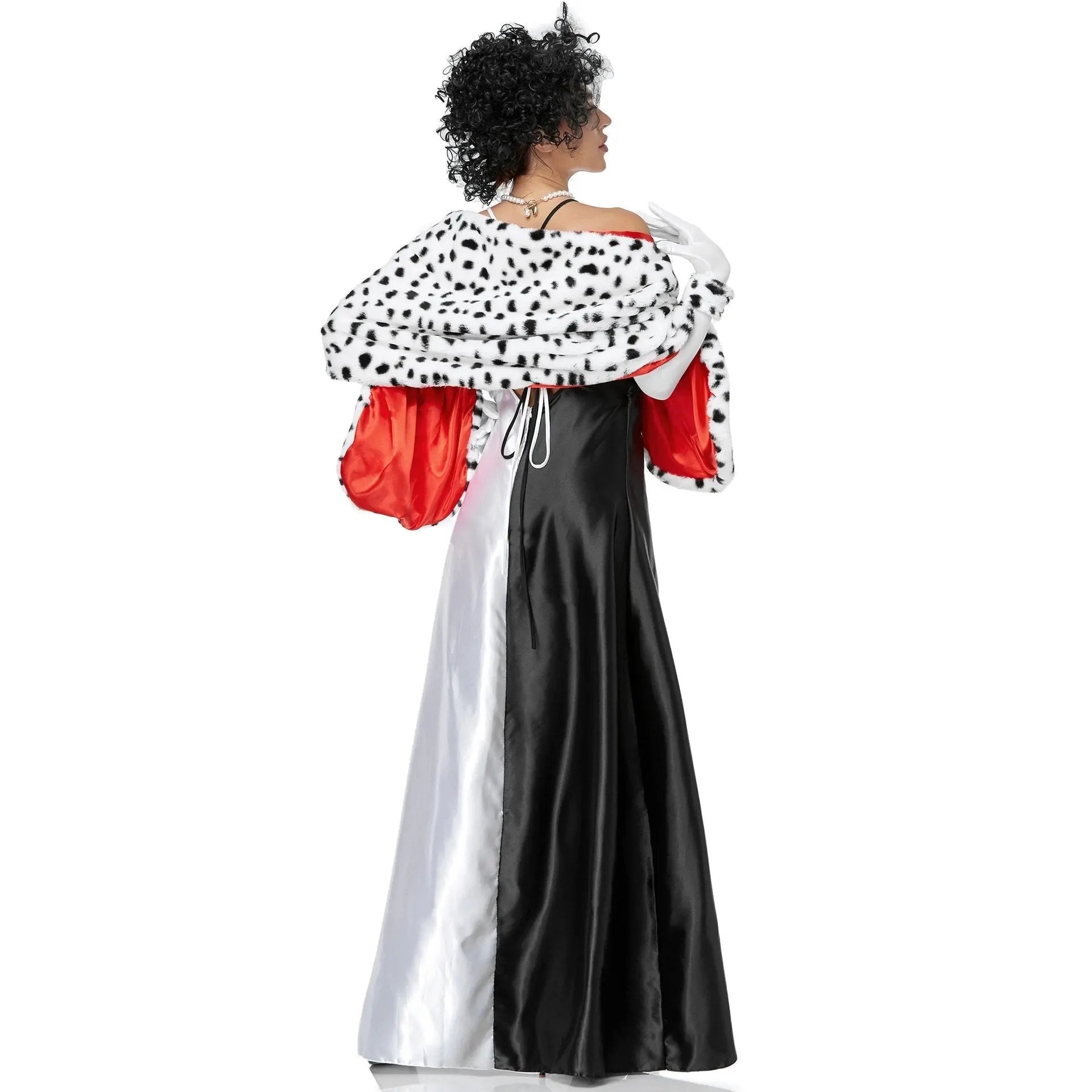 Adult Cruella Duster Costume Dress Uniform Halloween Women - Pajamasbuy