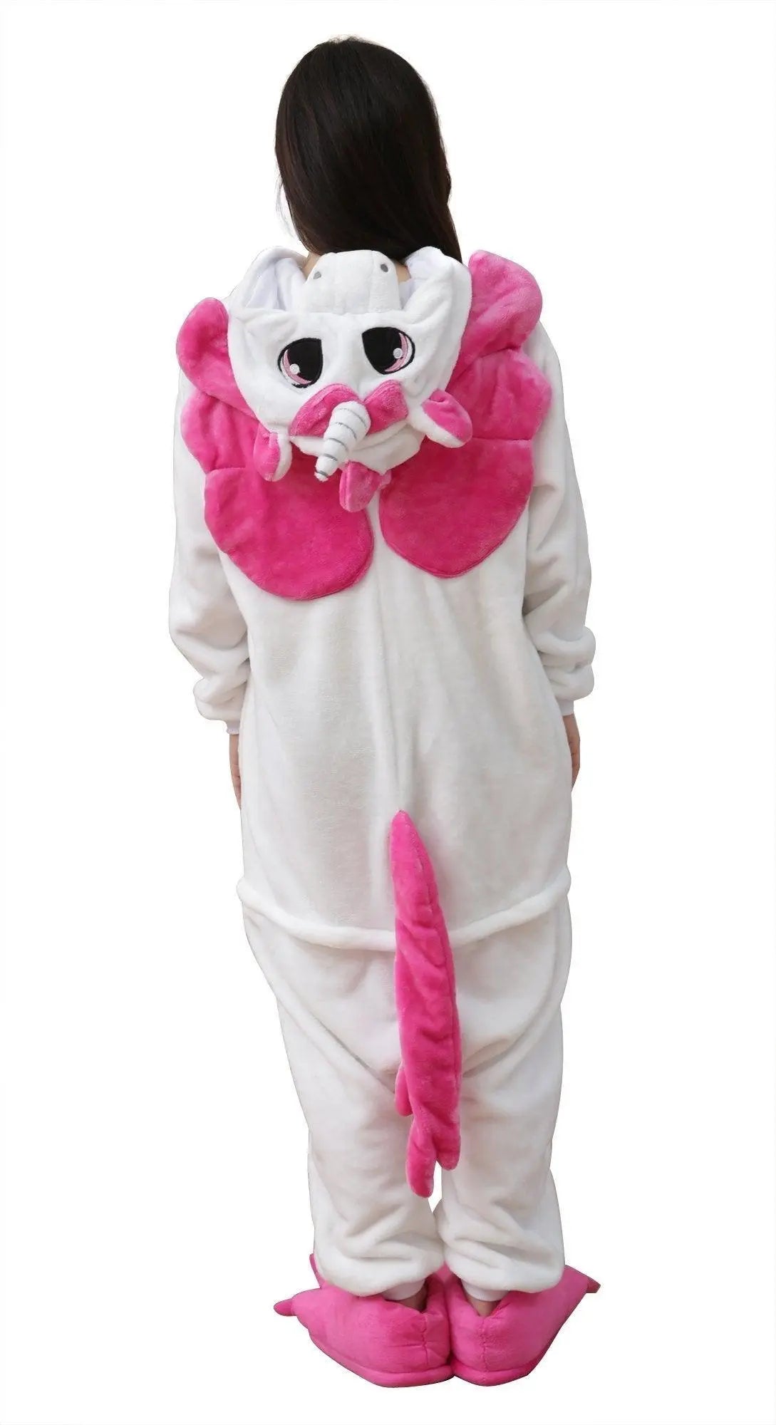 Adult Hot Pink Unicorn Pegasus Kigurumi Onesies Costume Pajamas - Pajamasbuy