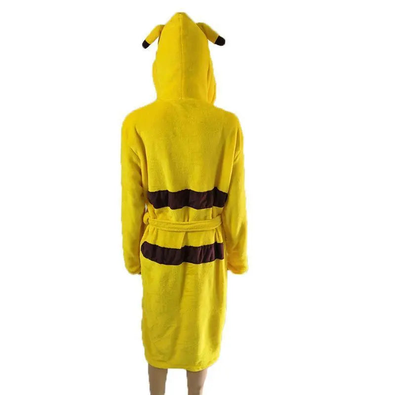 Adult Kids Pikachu Cartoon Bathrobe Kigurumi Pajamas Onesies - Pajamasbuy