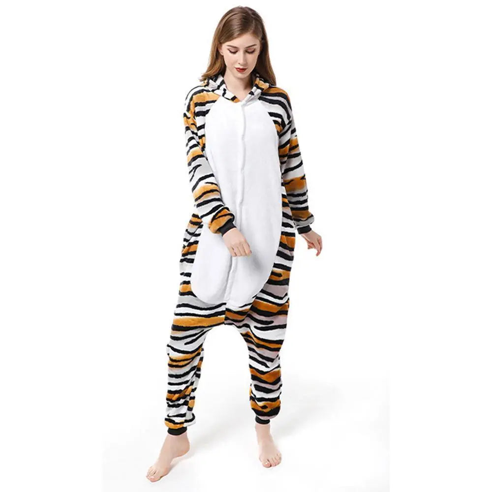 Adult New Tiger cat Kigurumi Onesies Pajamas Costume - Pajamasbuy