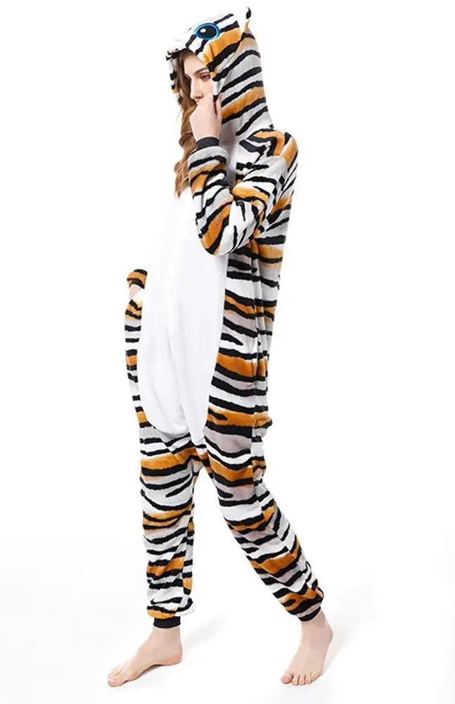 Adult New Tiger cat Kigurumi Onesies Pajamas Costume - Pajamasbuy