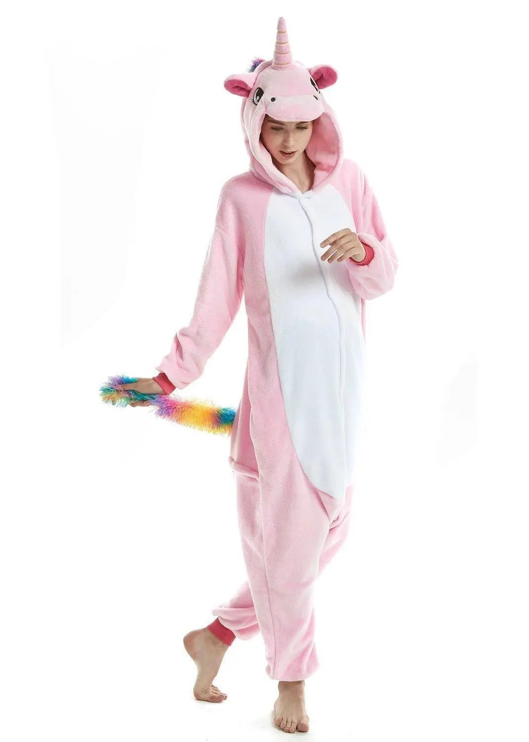 Adult Pink Unicorn Kigurumi Onesies Pajamas Costume - Pajamasbuy