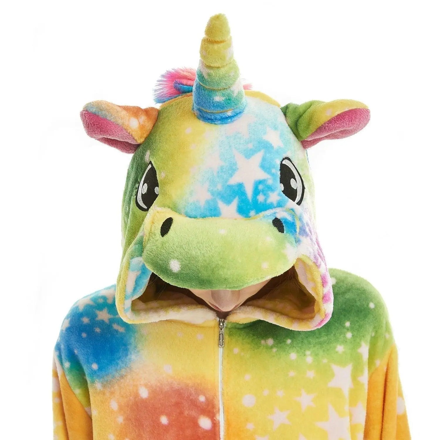 Adult Rainbow Unicorn Costume Kigurumi Onesies Pajamas - Pajamasbuy