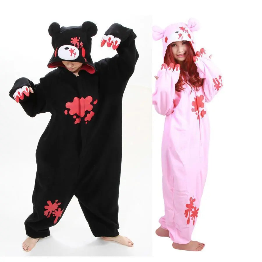 Alice in Wonderland Bear Kigurumi Onesies Pajamas Costume - Pajamasbuy