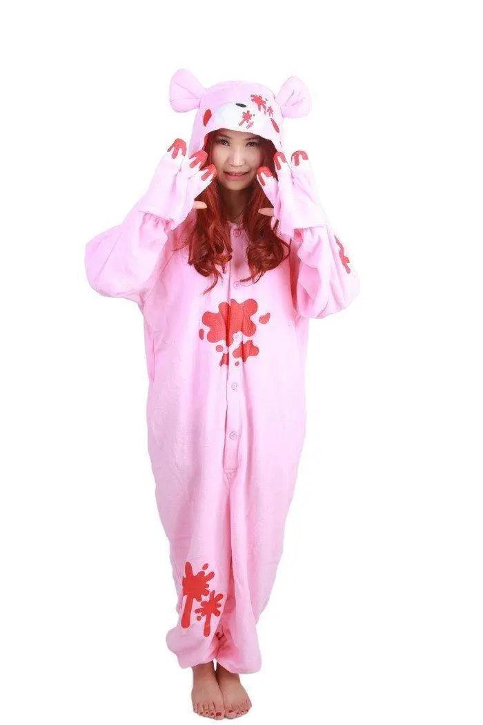 Alice in Wonderland Bear Kigurumi Onesies Pajamas Costume - Pajamasbuy