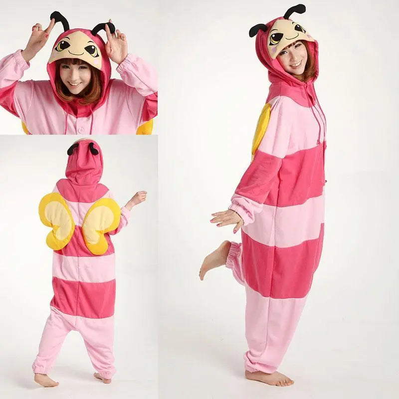 Animal Adult Pink Bee Onesies kigurumi Costume Pajamas - Pajamasbuy