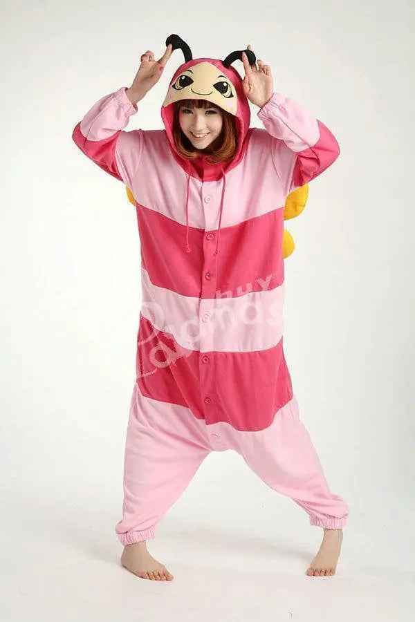 Animal Adult Pink Bee Onesies kigurumi Costume Pajamas - Pajamasbuy