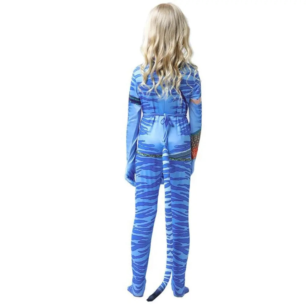 Avatar: The Way of Water Cosplay Costume kids zentai costume jumpsuit - Pajamasbuy