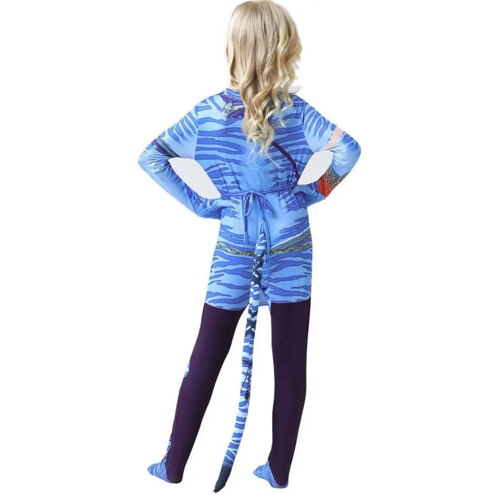 Avatar: The Way of Water Cosplay Costume kids zentai costume jumpsuit - Pajamasbuy