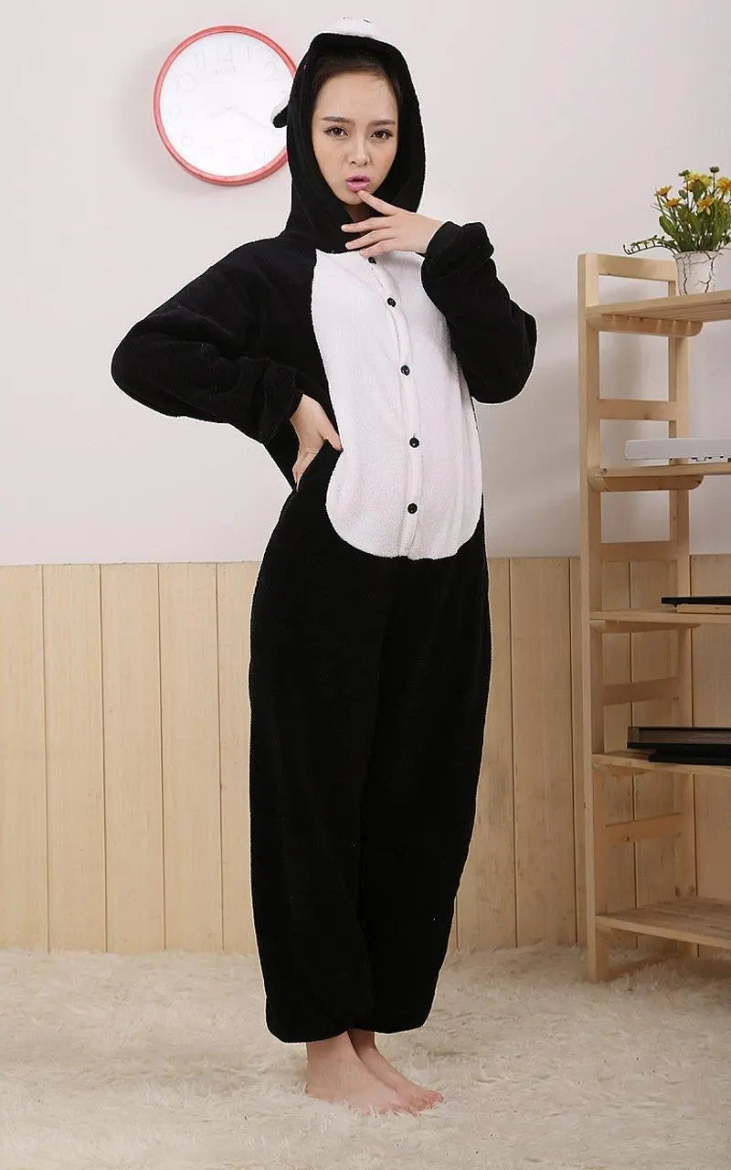 Black Pig Onesies Hoodie Pajamas Animal Costume Kigurumi - Pajamasbuy