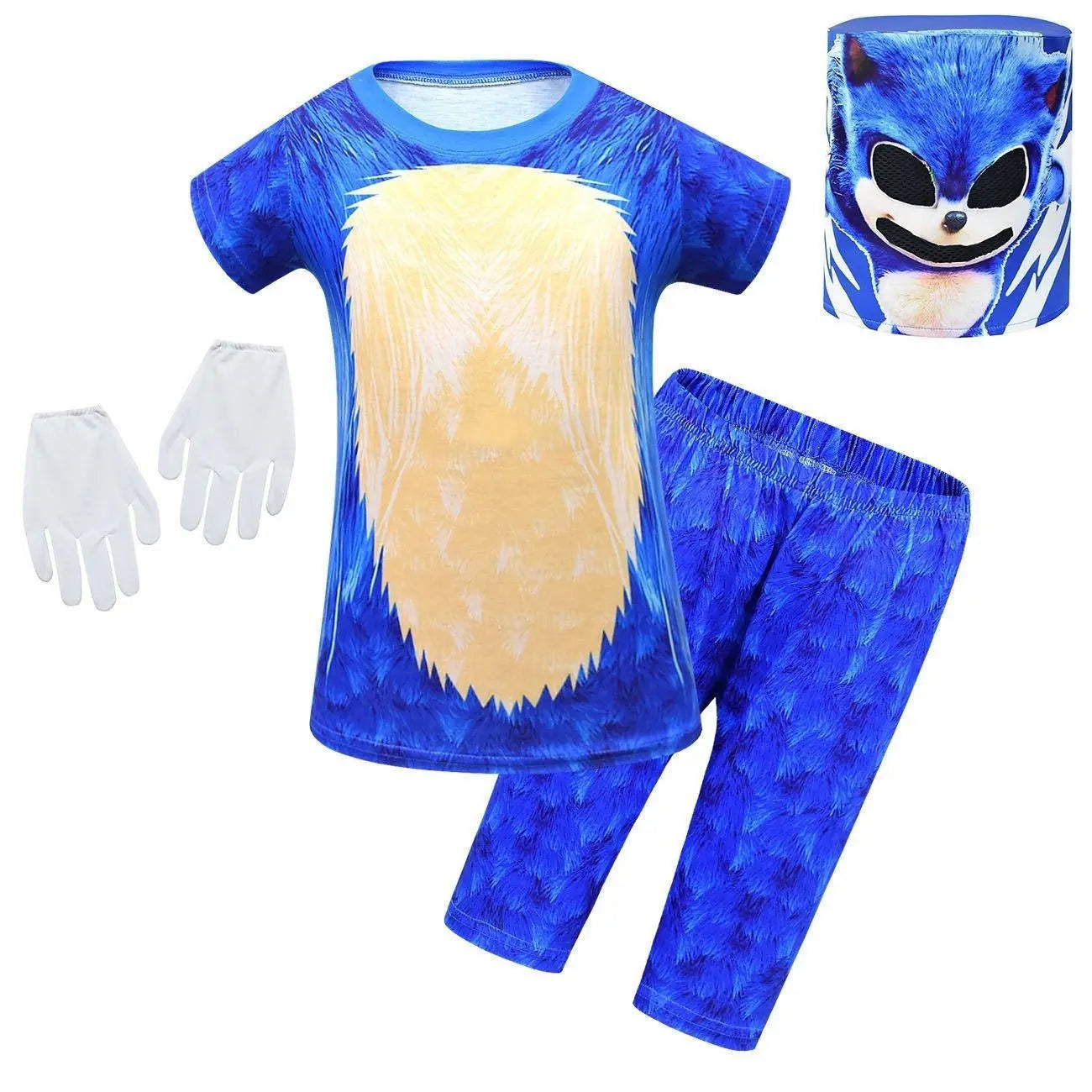 Boys Short sleeve Cartoon Pants Set Sonic the Hedgehog Print costumes Set - Pajamasbuy