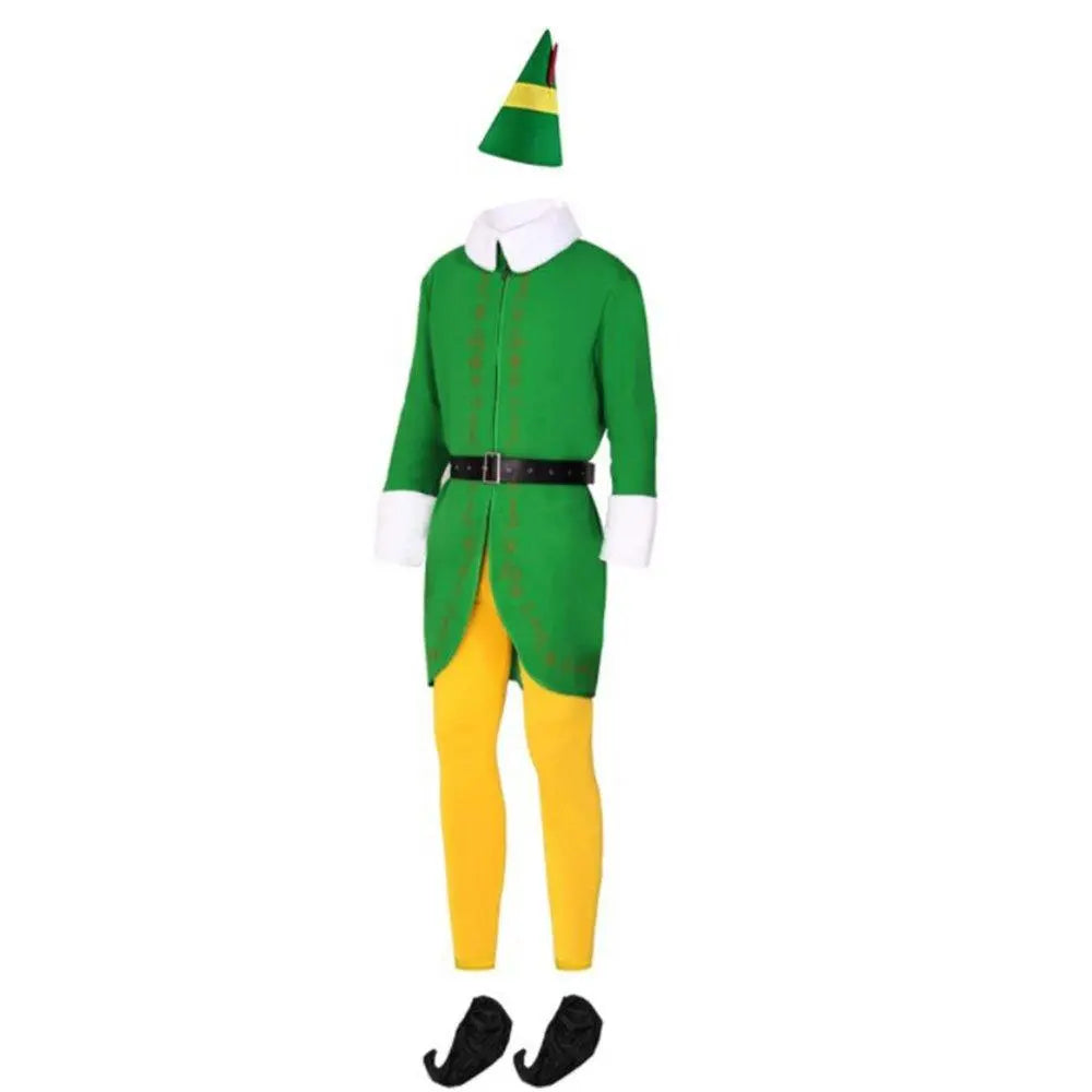 Buddy Elf Christmas Cosplay Costume Full Set Party Costumes for Men - Pajamasbuy