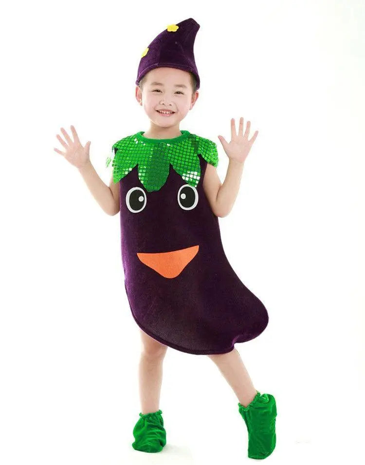 Cartoon Fruit Plant Vegetables Children Kid Gift Costume - Pajamasbuy