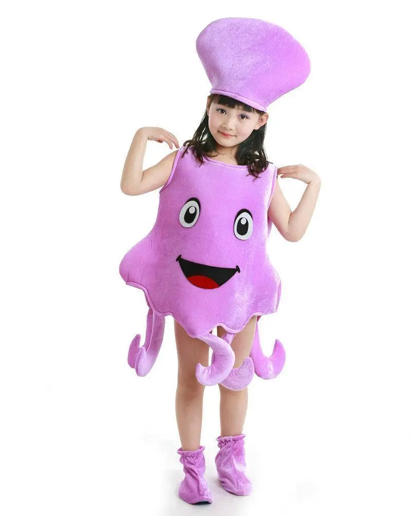 Cartoon Starfish Octopus Children Kids Gift Kigurumi Costume - Pajamasbuy