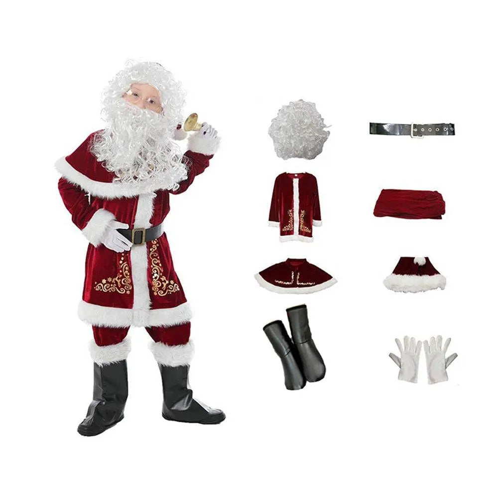 Children's Christmas Costumes Boys and Girls Santa Claus Costumes - Pajamasbuy