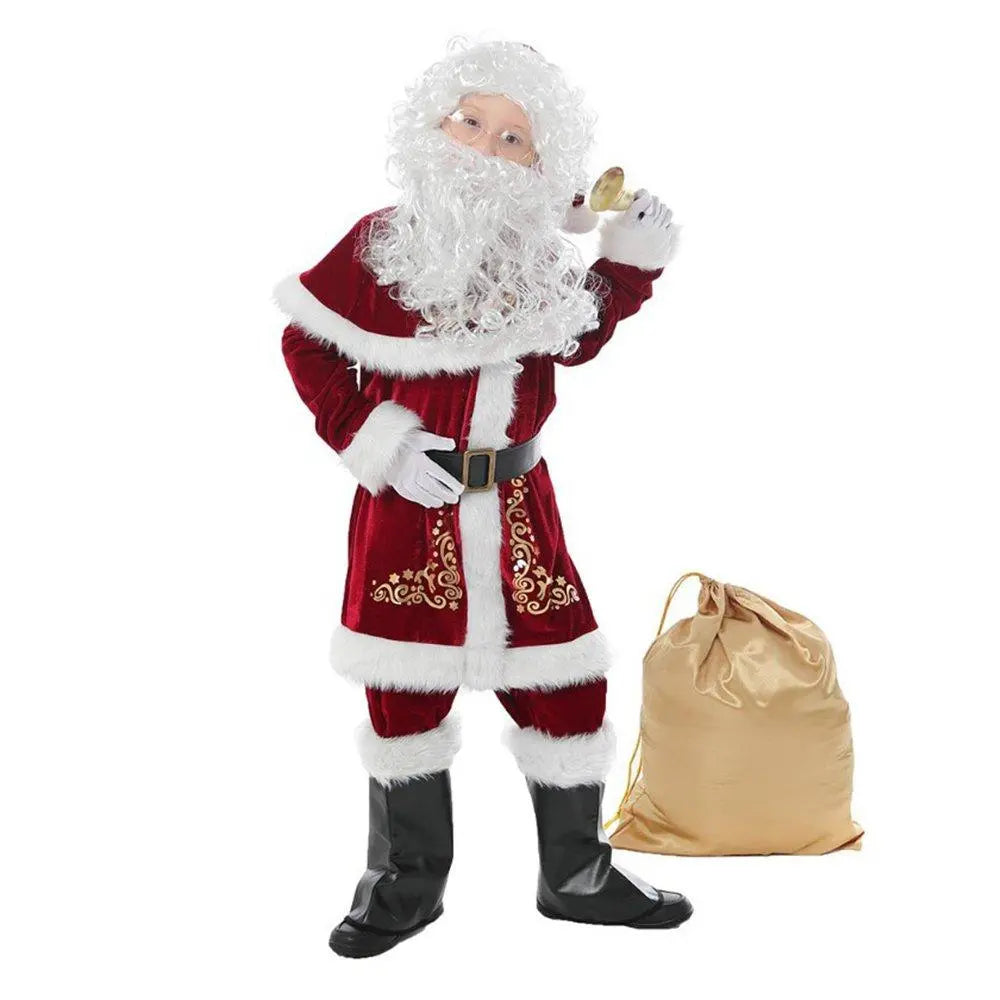 Children's Christmas Costumes Boys and Girls Santa Claus Costumes - Pajamasbuy