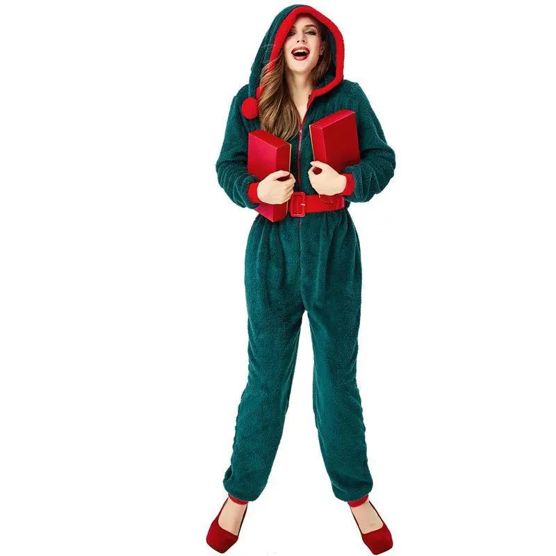 Family Matching Tree Onesies Green Hooded One - Piece Pajamas - Pajamasbuy