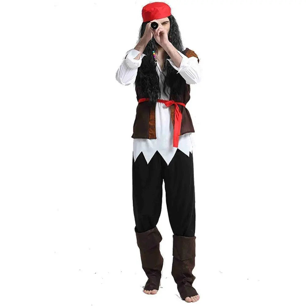 Couples Pirate Outfit Cosplay Costume Fancy Dress Halloween For Adult - Pajamasbuy