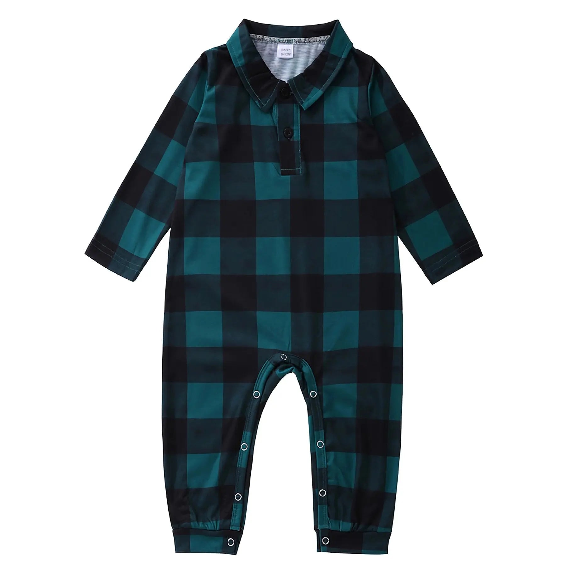 Dark Green Plaid Christmas Family Couples Matching Pajamas Party Sets - Pajamasbuy