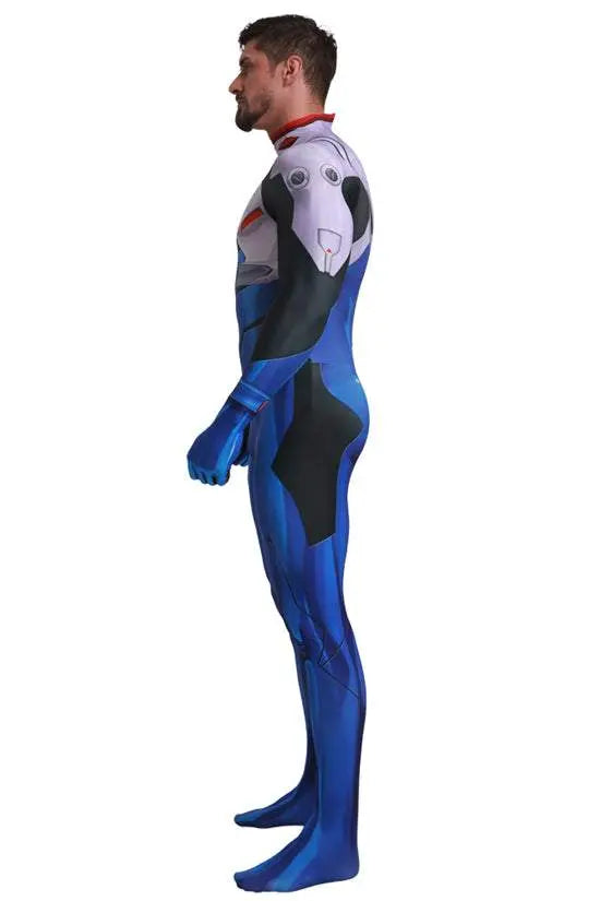 EVA Ikari Shinji Siamese Halloween Cosplay Costume Zentai Jumpsuit - Pajamasbuy