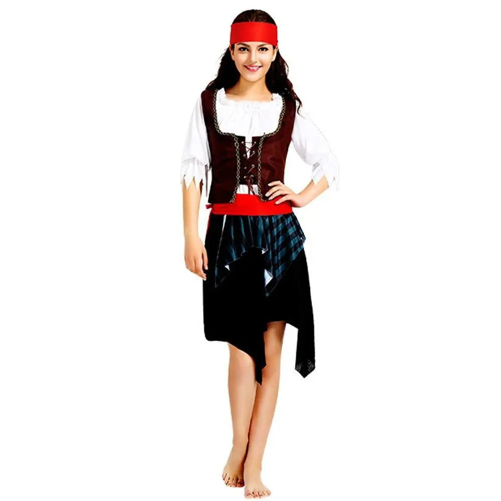 Family Matching Pirate Outfit Cosplay Costume Fancy Dress Halloween - Pajamasbuy