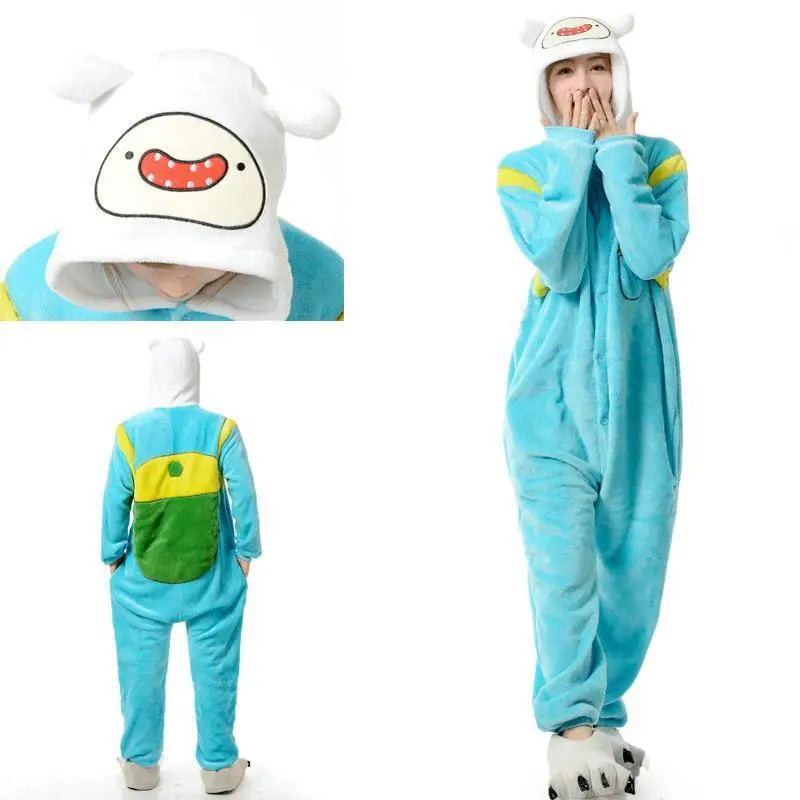 Finn Jake Adventure Time Animal Kigurumi Onesies Pajamas - Pajamasbuy