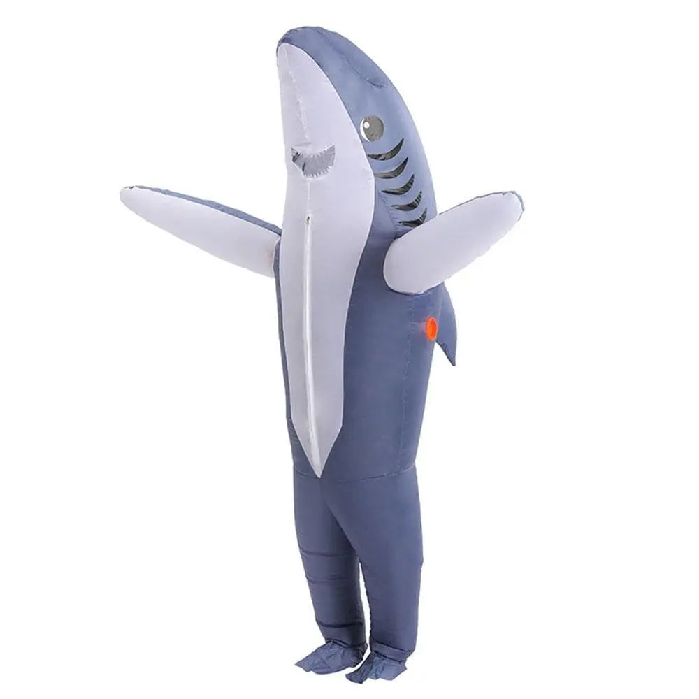 Funny inflatable shark costume Halloween Party for Adult Kids - Pajamasbuy