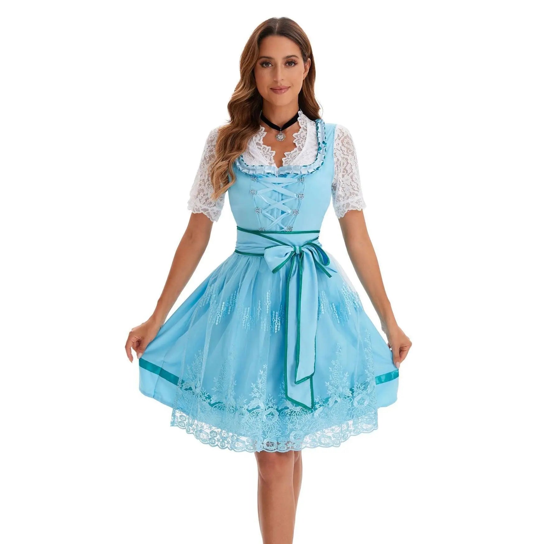 German Oktoberfest Large Size Short Sleeve Dress Costume - Pajamasbuy