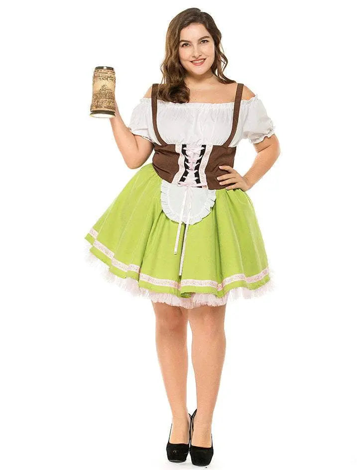 German Oktoberfest Outfit Halloween Plus Size Dress Women Cosplay Costume - Pajamasbuy