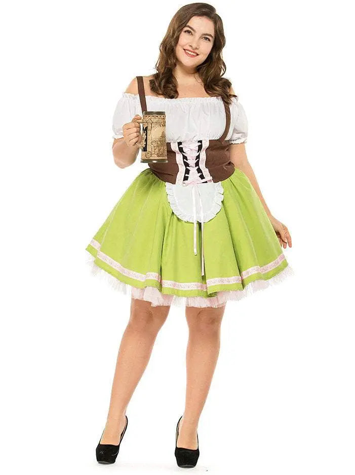 German Oktoberfest Outfit Halloween Plus Size Dress Women Cosplay Costume - Pajamasbuy