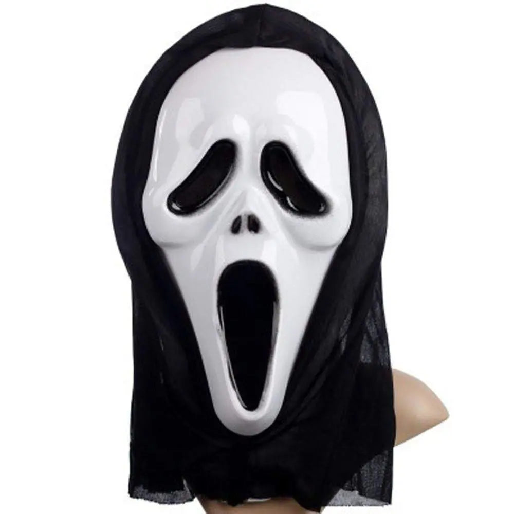 Ghost Face Bleeding Scream Zombie Cosplay Costume Halloween Party Outfit Dress Up For Adult Kids - Pajamasbuy