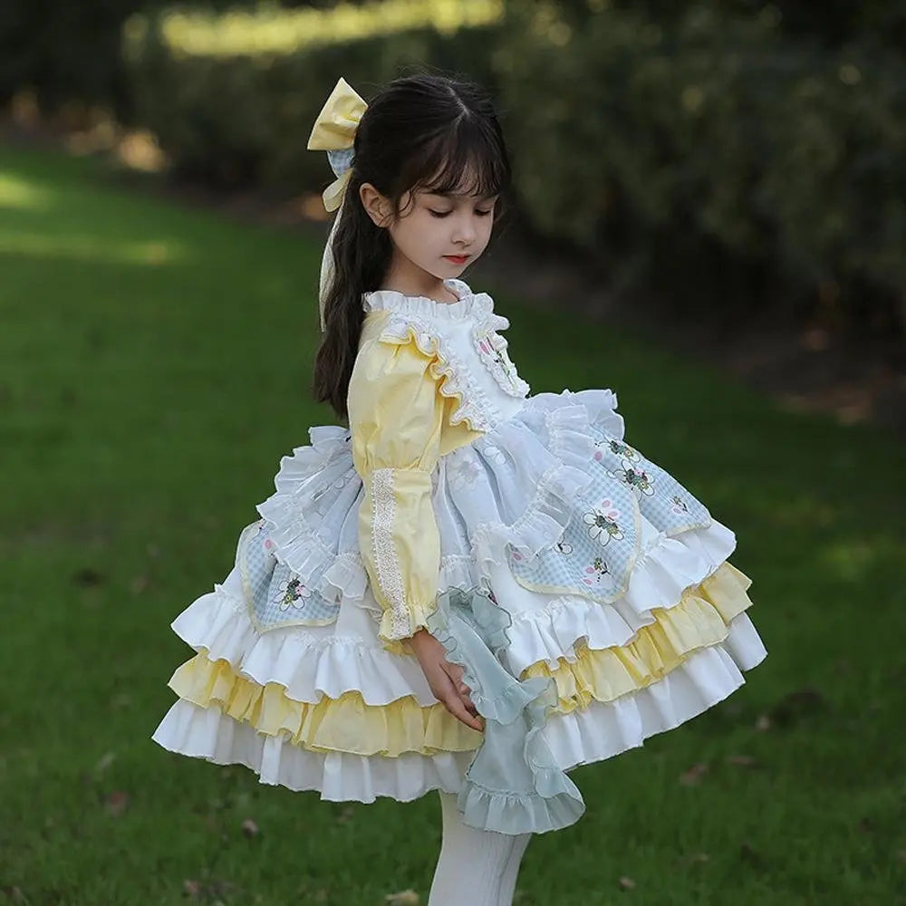 Girls Lolita Dress Kids Cute Tutu Skirt And Hair Accessories Costumes Party - Pajamasbuy