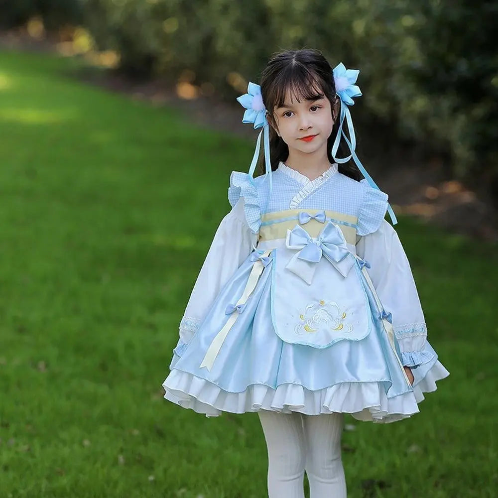 Girls Lolita Dress National Style Hanfu Children's Princess Dress Costumes Party - Pajamasbuy