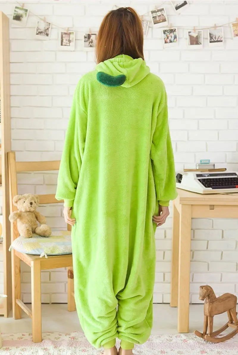 Green Sweet Pea Onesies Hoodie Costume Kigurumi Pajamas - Pajamasbuy