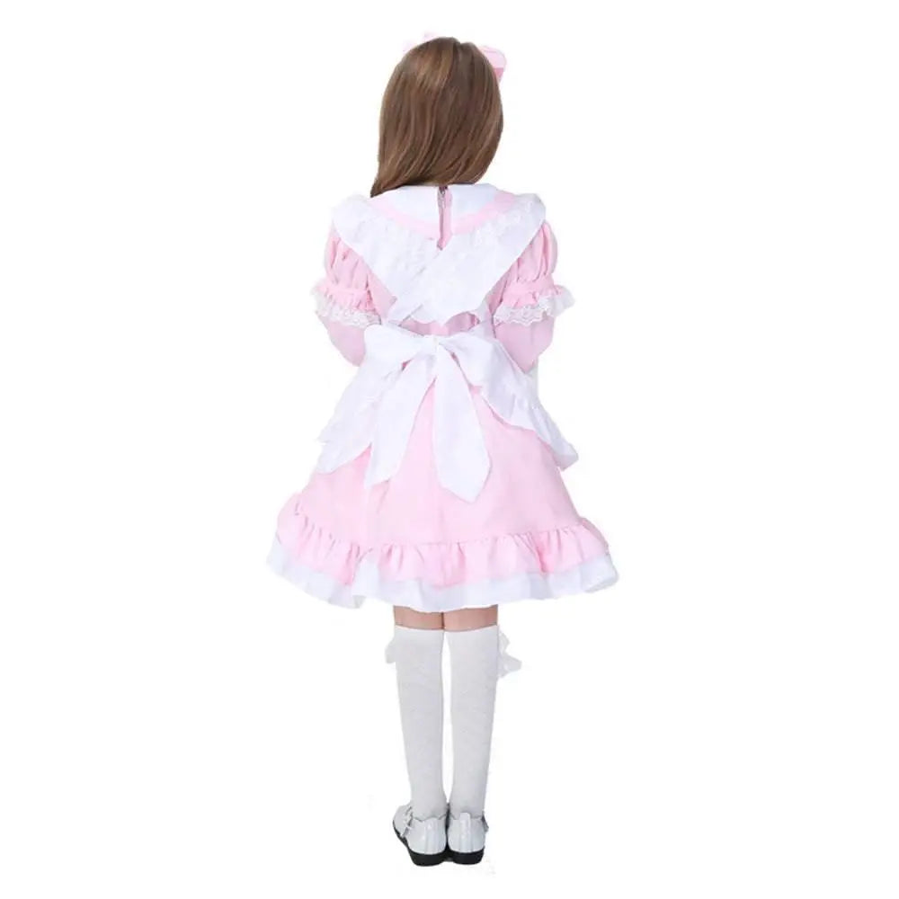 Halloween Alice Dress Girl's Princess Costume Maid Dress for kids - Pajamasbuy