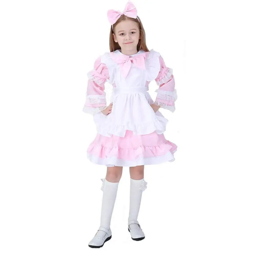 Halloween Alice Dress Girl's Princess Costume Maid Dress for kids - Pajamasbuy