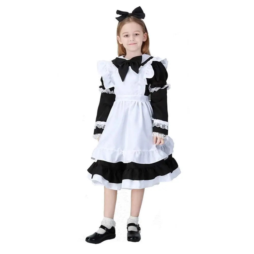 Halloween Alice Dress Girl's Princess Costume Maid Dress for kids - Pajamasbuy