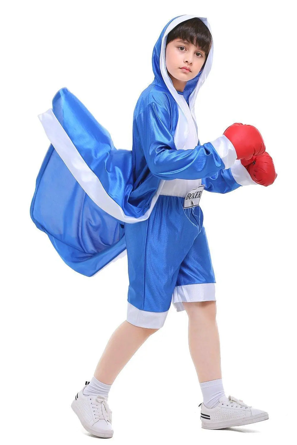 Halloween Child Boys Champion Boxer Uniform Costume Sportswearing - Pajamasbuy