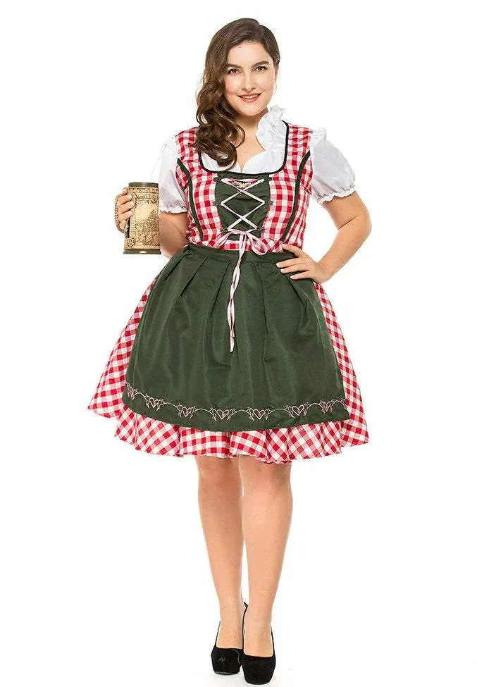 Halloween Plus Size Women German Beer Oktoberfest Cosplay Costume - Pajamasbuy