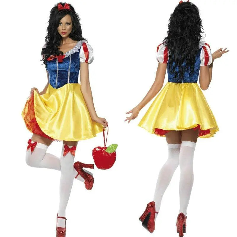 Halloween Snow White Dress Cosplay Costume Sassy - Pajamasbuy