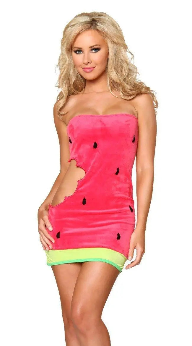 Halloween watermelon dress cosplay party costume Fancy Dress Elegant - Pajamasbuy