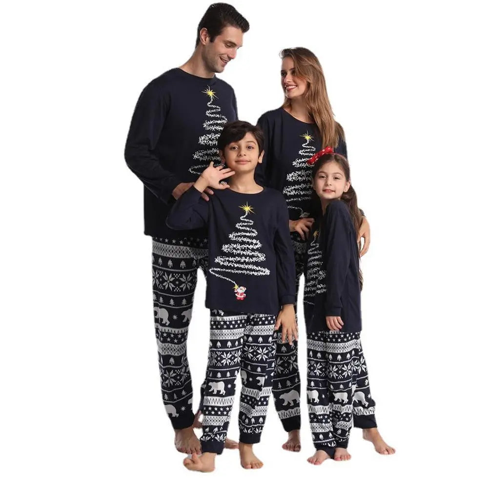 Holiday Home Happy Christmas Family Couples Matching Pajamas Party Sets - Pajamasbuy