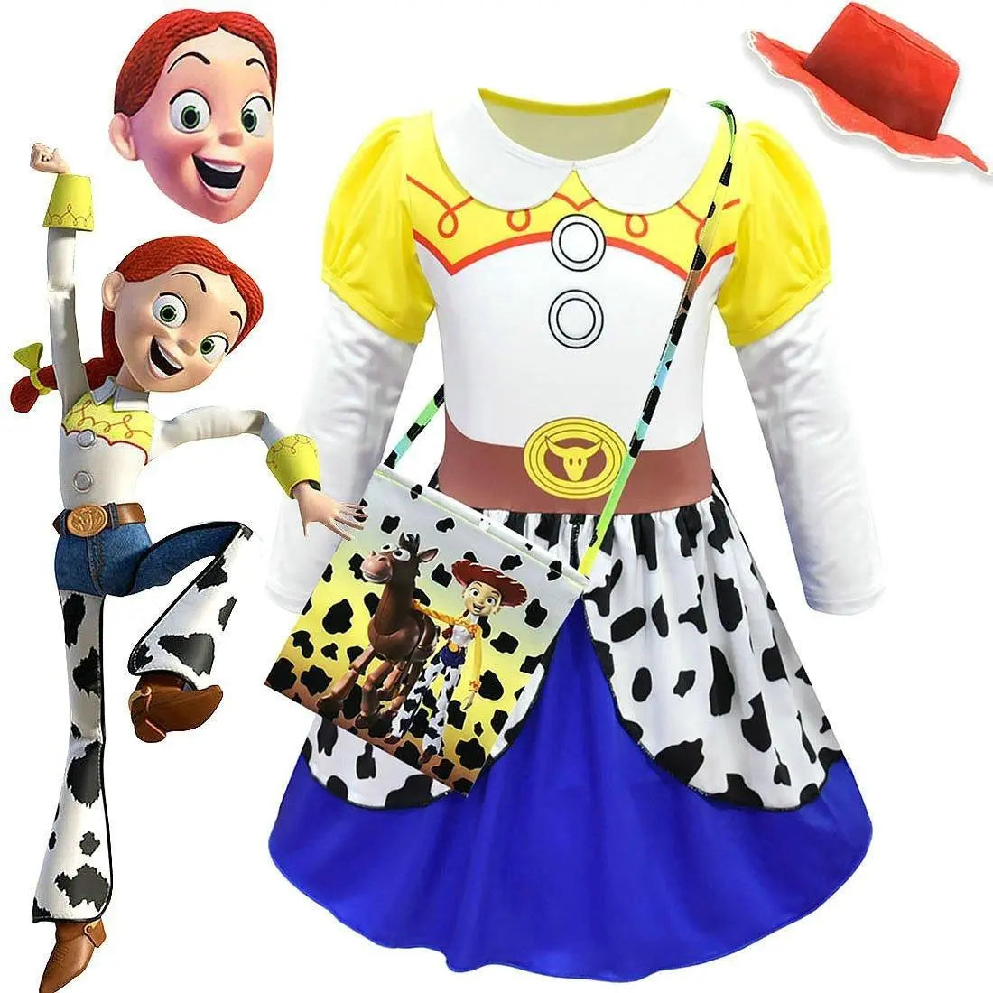 Jessie Toy Story 4 Costume Long Sleeve Dress for Kids Girls - Pajamasbuy