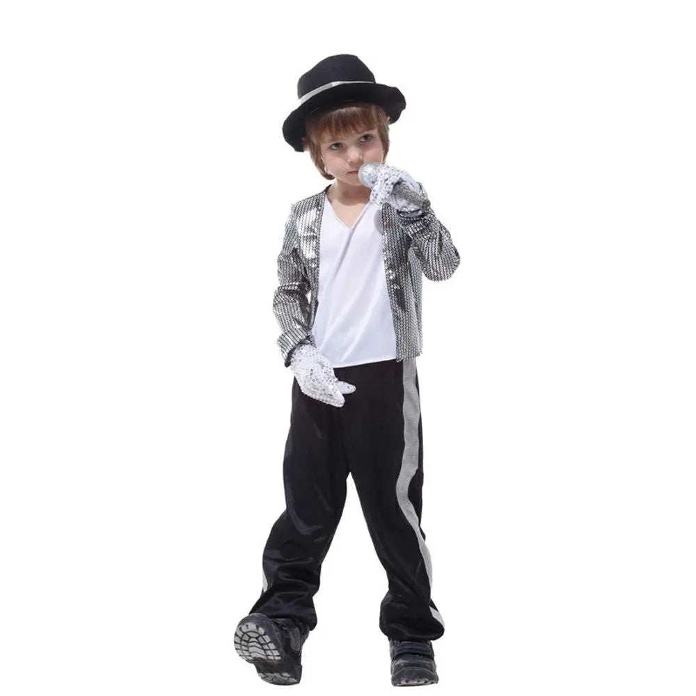 Kid Michael Jackson Thriller Fancy Cosplay Costume Halloween Partywear - Pajamasbuy